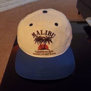 Vintage Malibu Rum snap back hat